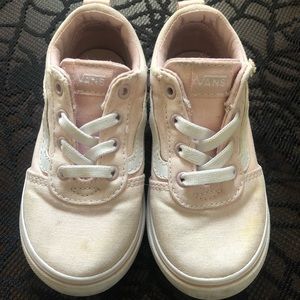 Blush Pink Vans size 8